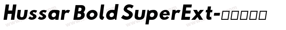 Hussar Bold SuperExt字体转换